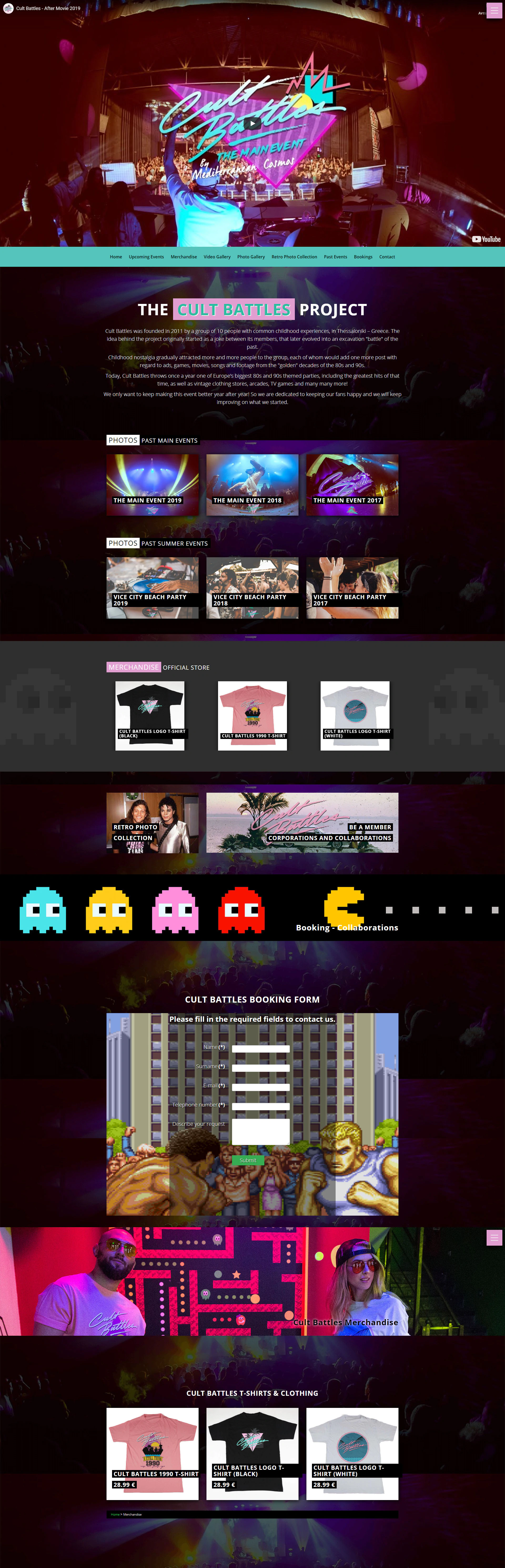 Hexabit web design - The Cult Battles Project